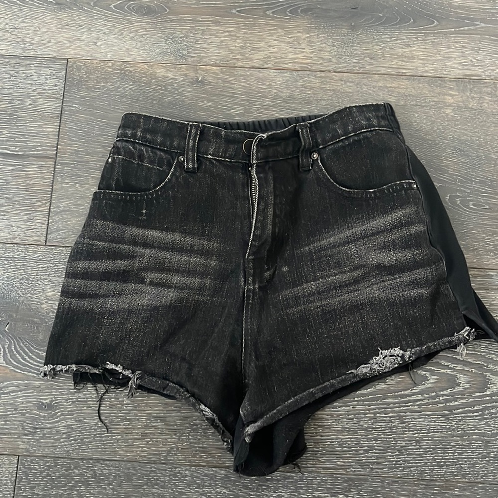 Black shorts, size 27.